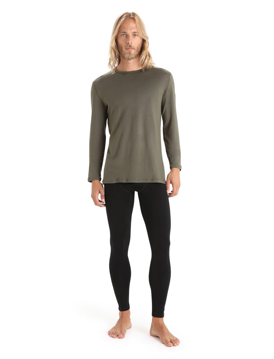 Leggings Icebreaker 15.5 Merino Thermal Homme Noir | FR 1124PJJQ